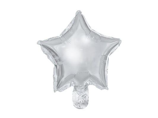 Ballons en aluminium Étoile, 25cm, argenté – lot de 25 pièces