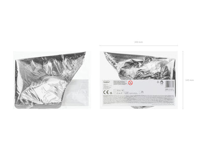 Ballons en aluminium Étoile, 25cm, argenté – lot de 25 pièces