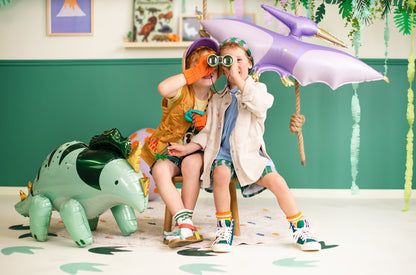 Ballon aluminium ptérodactyle, 120x62 cm, multicolore