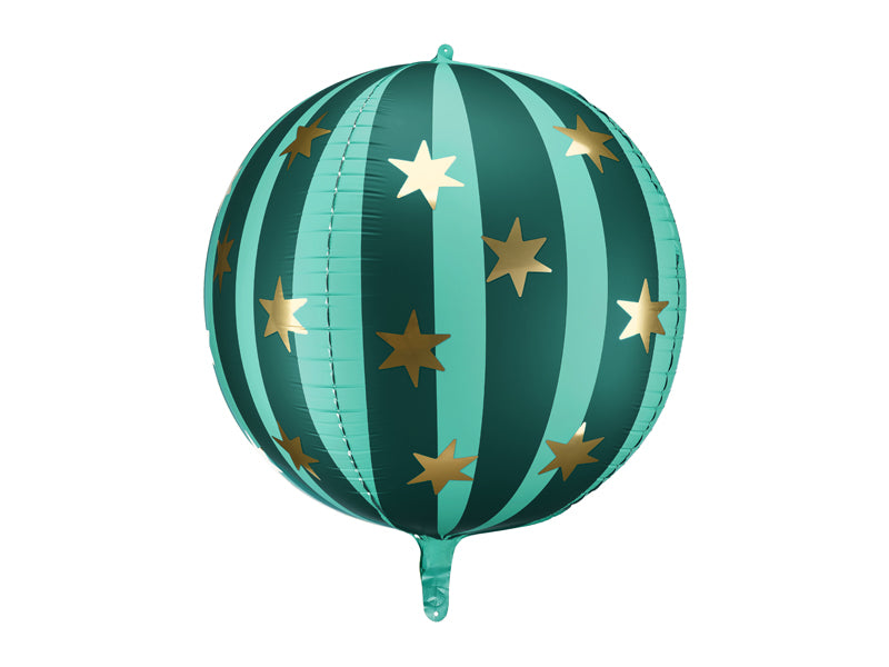 Ballon étoilé vert et or – Anniversaire Cirque