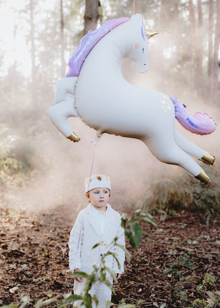 Ballon licorne en aluminium, 113x83 cm, assortiment