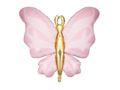 Ballon en aluminium Papillon, 69x69 cm, rose