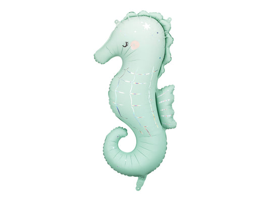 Ballon en aluminium Hippocampe – 47x98 cm – multicolore – Atelier Romy