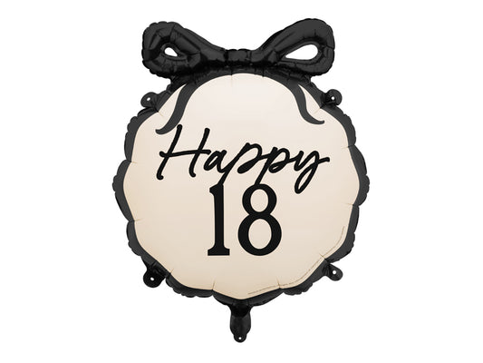 Ballon alu Happy 18, 47.5x45 cm, multicolore