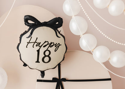 Ballon alu Happy 18, 47.5x45 cm, multicolore