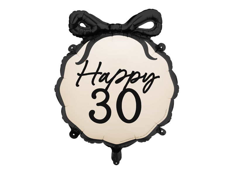 Ballon alu Happy 30, 47.5x45 cm, multicolore