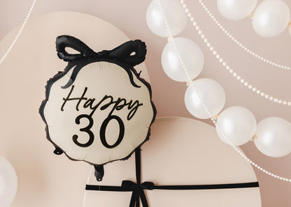 Ballon alu Happy 30, 47.5x45 cm, multicolore
