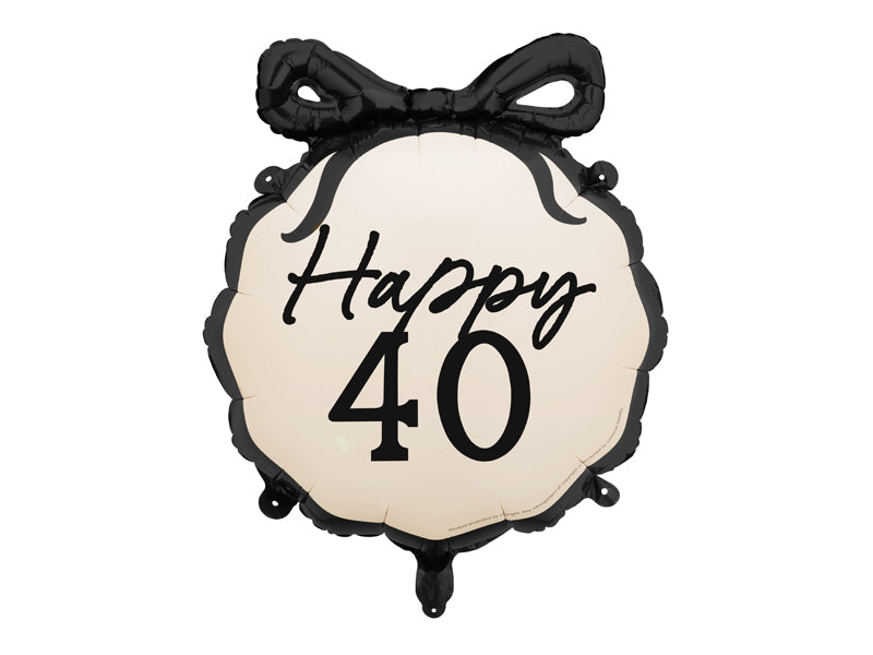 Ballon alu Happy 40, 47.5x45 cm, multicolore
