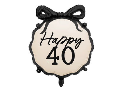 Ballon alu Happy 40, 47.5x45 cm, multicolore