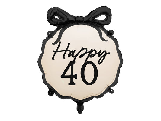 Ballon alu Happy 40, 47.5x45 cm, multicolore