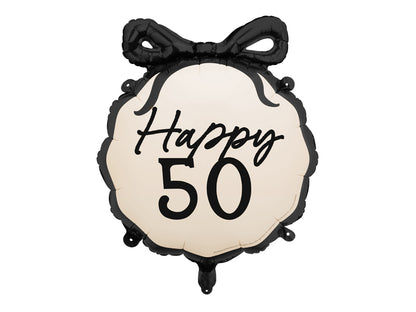 Ballon alu Happy 50, 47.5x45 cm, multicolore
