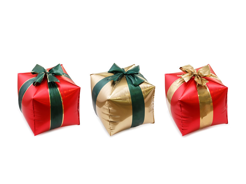 Lot de ballons en aluminium Cadeaux, 34 x 36 cm, mix (lot de 3 pièces)