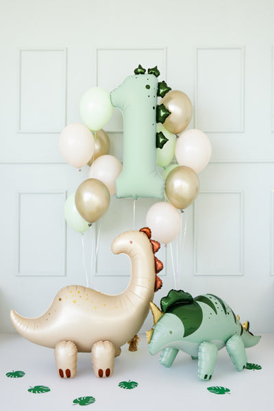 Ballon aluminium Chiffre ''1'' Dinosauree, 92 cm, assorti