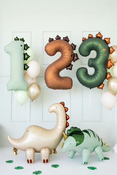 Ballon aluminium Chiffre ''1'' Dinosauree, 92 cm, assorti