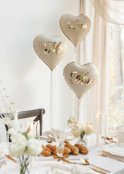 Ballon aluminium cœur ''Love'', 45 cm, assorti