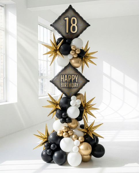 Ballon alu 18, 46x46 cm, assortiment
