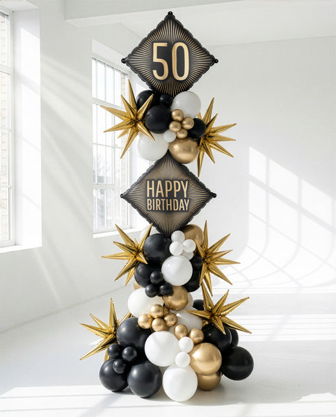 Ballon alu 50, 46x46 cm, assortiment