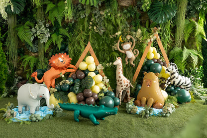Ballon crocodile sur pied – Anniversaire Jungle
