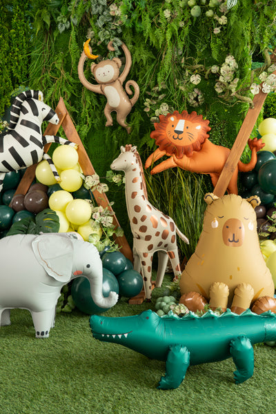 Ballon crocodile sur pied – Anniversaire Jungle