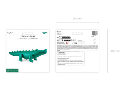 Ballon crocodile sur pied – Anniversaire Jungle