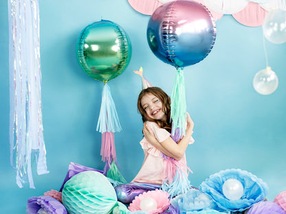 Ballon en aluminium Boule Ombre – violet et bleu – 35cm – Atelier Romy