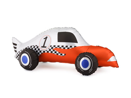 Ballon aluminium Voiture de course, 90x34 cm, assortiment