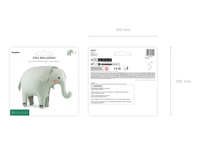 Ballon éléphant sur pied – Décoration Safari