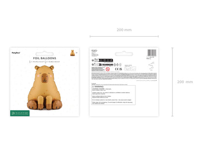 Ballon capybara – Décoration anniversaire animaux