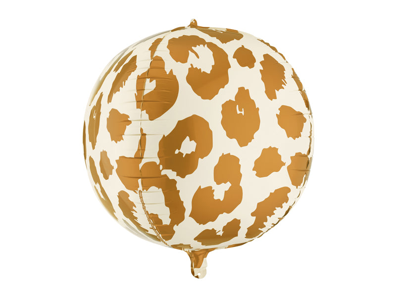 Ballon rond imprimé guépard 75 cm – Safari