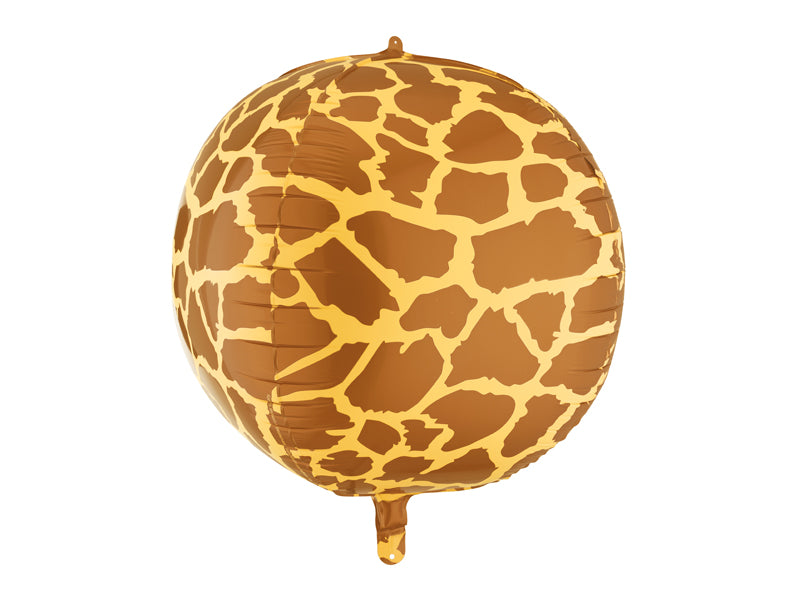 Ballon rond imprimé girafe 75 cm – Safari