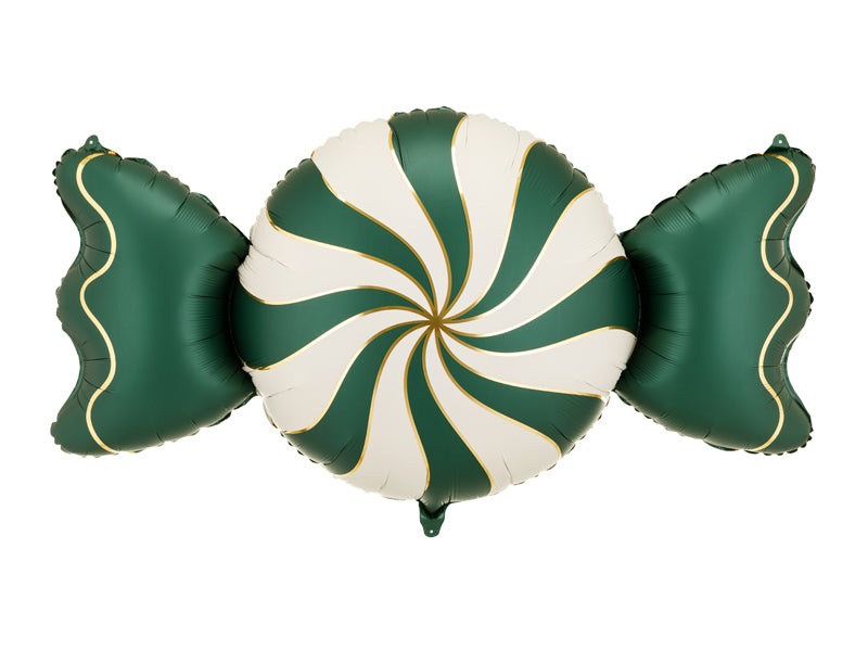Ballon en aluminium Bonbon, 113x54 cm, beige-vert