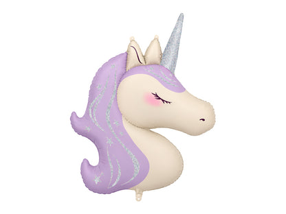 Ballon aluminium Licorne, 65x100 cm, assortiment