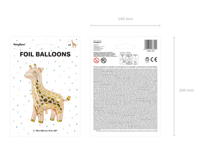 Ballon géant girafe – Décoration anniversaire Safari
