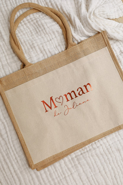 Sac en Jute - Collection Maman & Mum