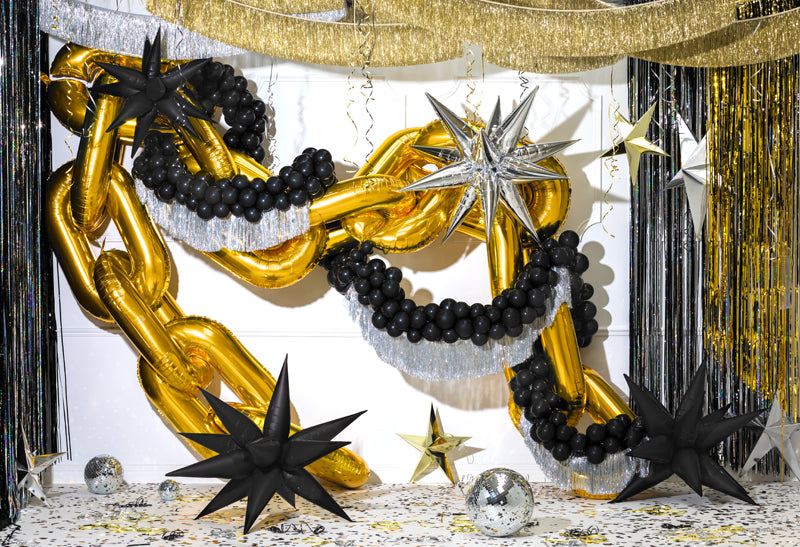 Guirlande de franges, doré – Déco anniversaire Dino