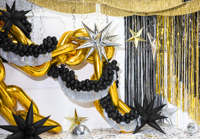 Guirlande de franges, doré – Déco anniversaire Dino