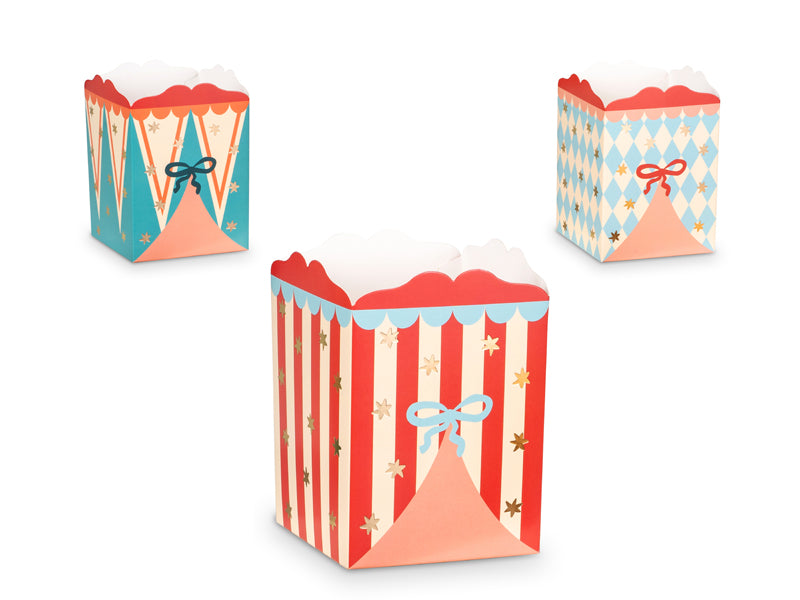 Boîtes à snacks Cirque – Lot de 6