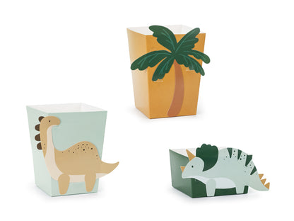 Boîtes pour snacks Dinosaurees, assortiment – lot de 6
