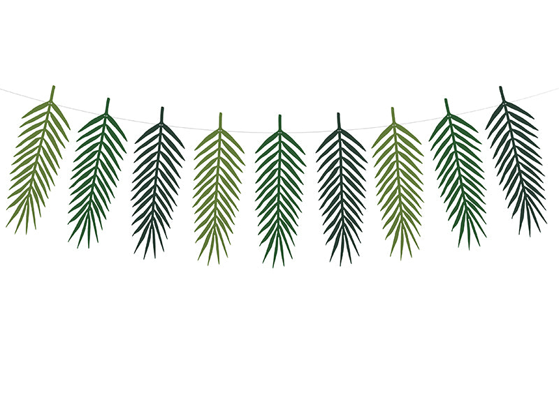 Guirlande feuilles tropicales Aloha – Déco Jungle