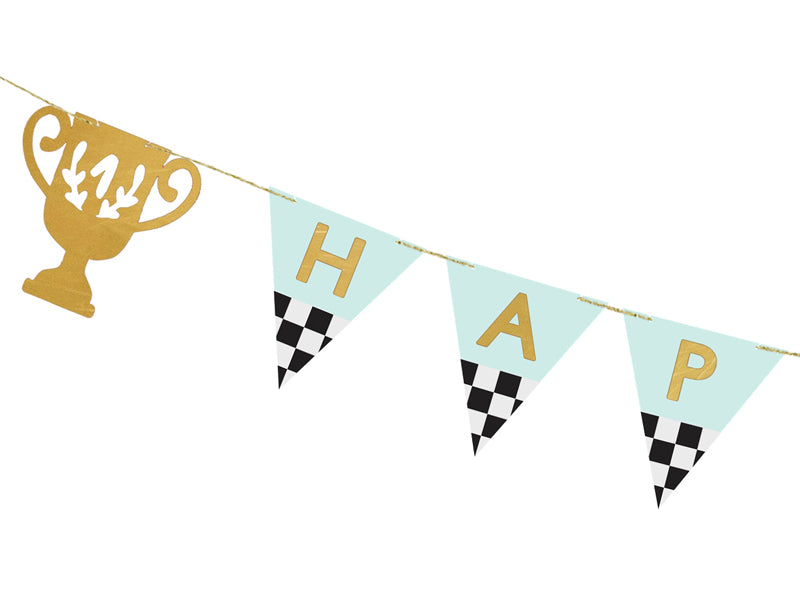 Bannière Anniversaire Coupe de Trophée, 2,5 m, assortiment
