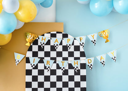 Bannière Anniversaire Coupe de Trophée, 2,5 m, assortiment