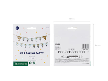 Bannière Anniversaire Coupe de Trophée, 2,5 m, assortiment