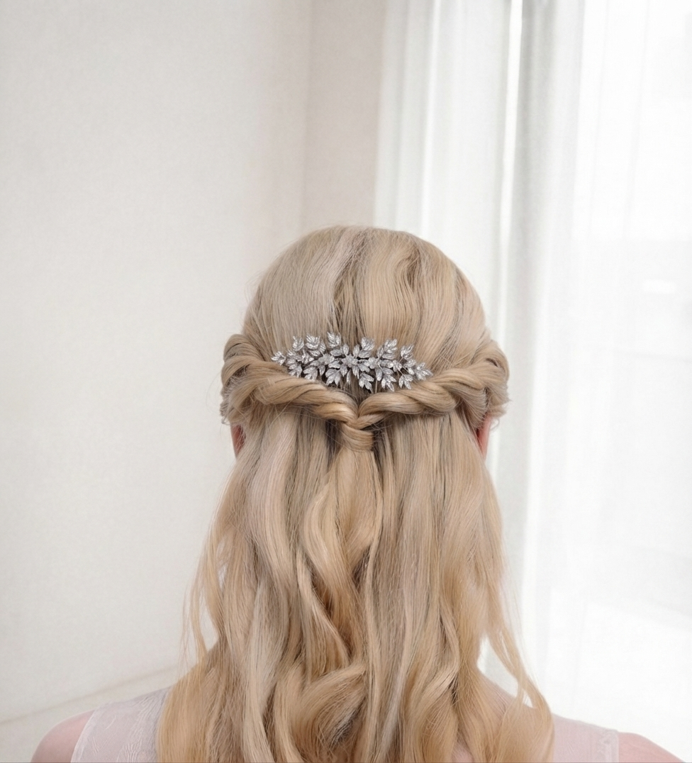 Peigne à cheveux en cristaux