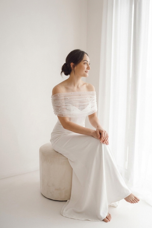 Boléro perles en tulles