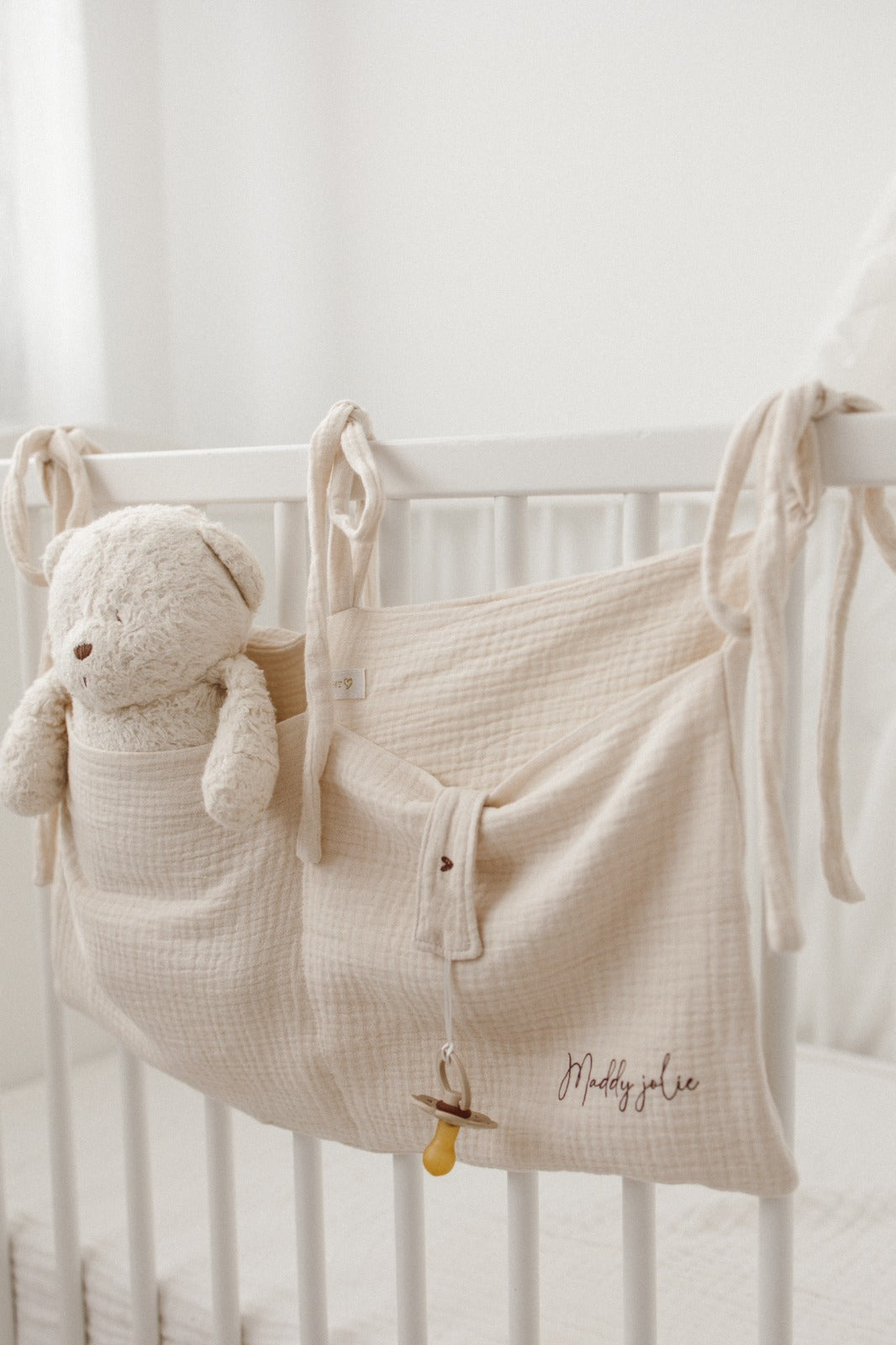Range doudou gaze de coton & lin