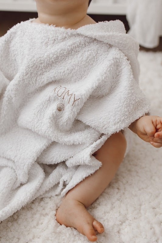 Poncho de bain éponge
