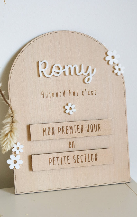 Pancarte rentrée scolaire