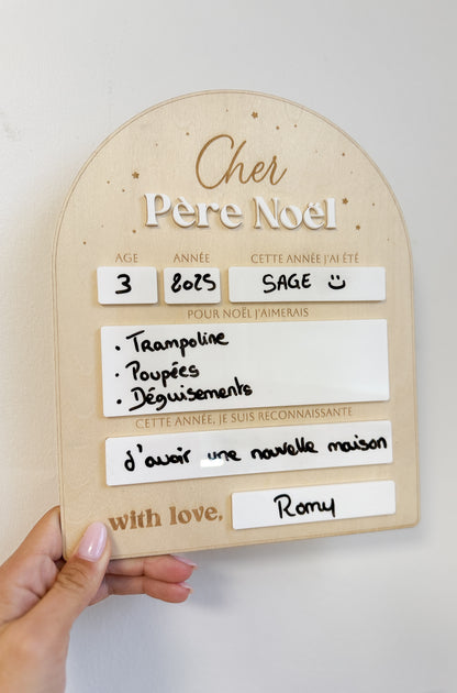 Panneau "Cher Père Noël"