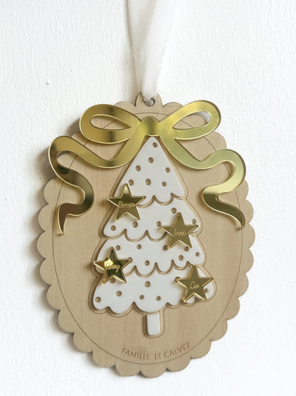 Suspension Sapin de Noël - Famille