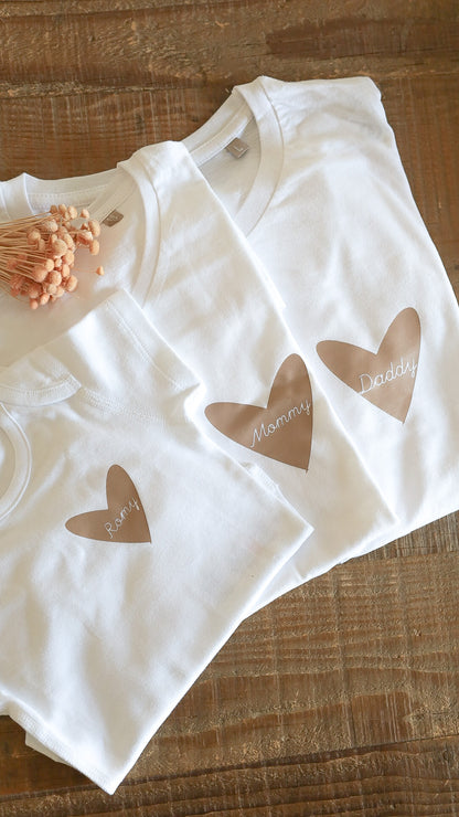 Tee shirt blanc "Famille"